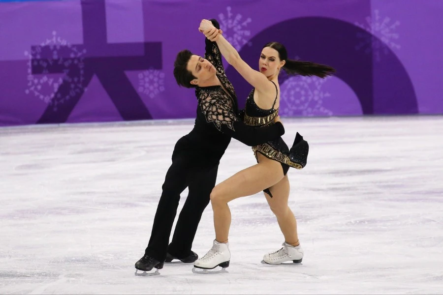 Two times Olympic champions Tessa Virtue and Scott Moir of Canada